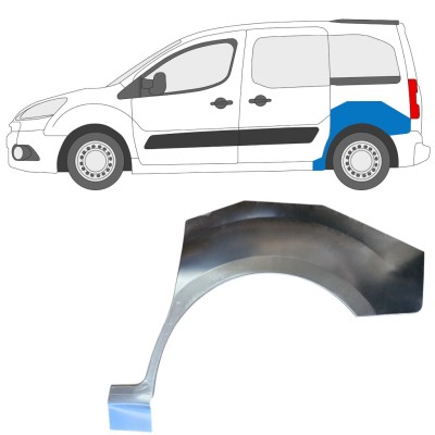 Painel de reparação do guarda-lamas traseiro para Citroen Berlingo 2008-2018 / Esquerdo 15869