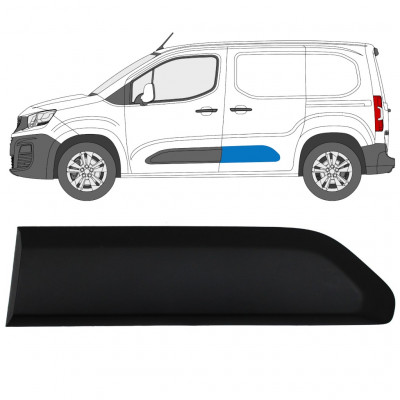Moldura lateral da porta traseira para Citroen Berlingo 2018-2023 / Esquerdo 13384