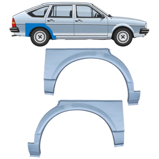 Painel de reparação do guarda-lamas traseiro para Volkswagen Passat B2 1980-1988 / Esquerda+Direita / SEDAN / HATCHBACK / Conjunto 10472