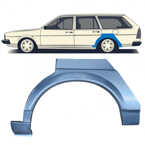 Painel de reparação do guarda-lamas traseiro para VW Passat B2 1980-1988 / Esquerdo 7111