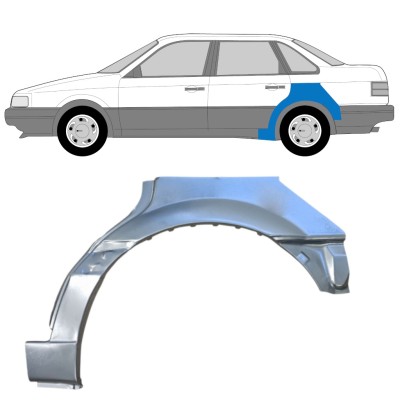 Painel de reparação do guarda-lamas traseiro para Volkswagen Passat B3 1988-1993 / Esquerdo / SEDAN 14517