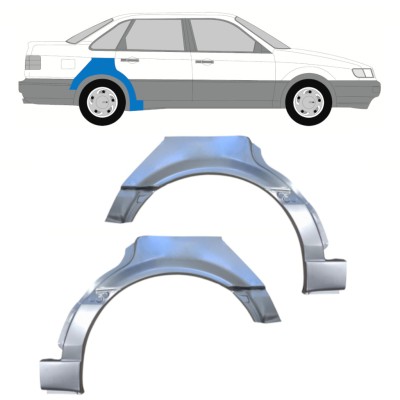 Painel de reparação do guarda-lamas traseiro para Volkswagen Passat B4 1993-1996 / Esquerda+Direita / Conjunto 16082