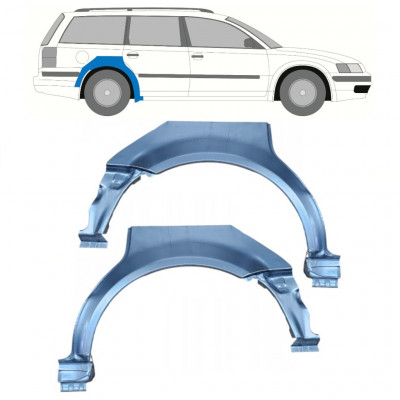 Painel de reparação do guarda-lamas traseiro para VW Passat B5 1996-2005 / Esquerda+Direita / Conjunto 9688