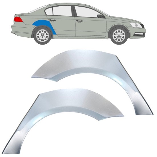 Painel de reparação do guarda-lamas traseiro para Volkswagen Passat B7 2010-2015 / Esquerda+Direita / Conjunto 16354