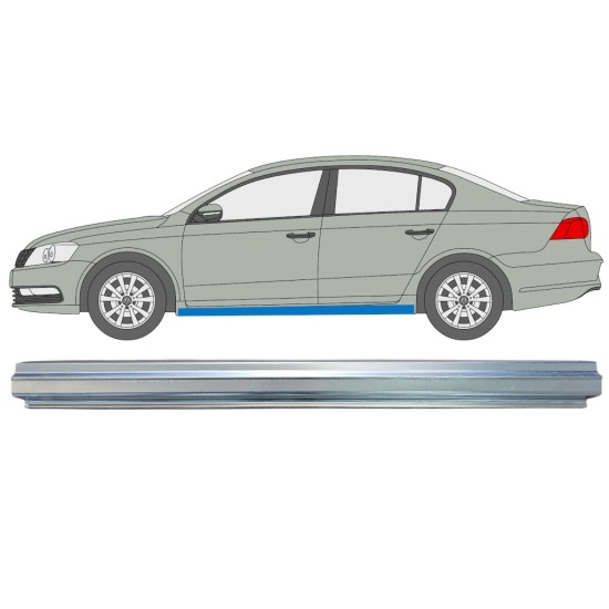 Painel de reparação da soleira para Volkswagen Passat B7 2010-2015 / Esquerdo 16356