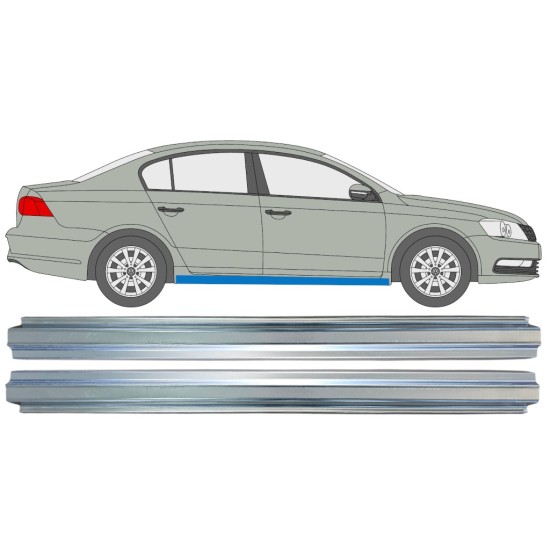 Painel de reparação da soleira para Volkswagen Passat B7 2010-2015 / Esquerda+Direita / Conjunto 16357