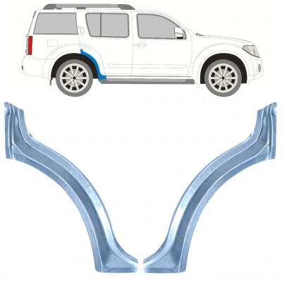 Painel de reparação do guarda-lamas traseiro para Nissan Pathfinder 2004-2013 / Esquerda+Direita / Conjunto 10352