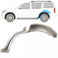 Painel de reparação do guarda-lamas traseiro para Nissan Pathfinder R51 2004-2013 / Esquerdo / Conjunto 10355