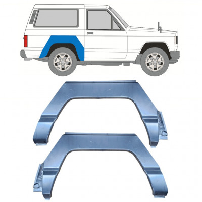 Painel de reparação do guarda-lamas traseiro para Nissan Patrol 1979-1993 / Esquerda+Direita / Conjunto 10412