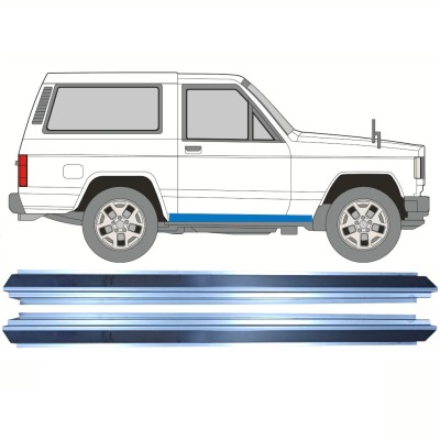 Painel de reparação da soleira para Nissan Patrol K160 1979-1990 / Esquerda+Direita / Conjunto 16291
