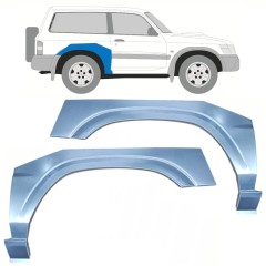 Painel de reparação do guarda-lamas traseiro para Nissan Patrol Y61 GY61 1997-2009 / Esquerda+Direita / Conjunto 10220