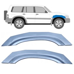 Painel de reparação do guarda-lamas dianteiro para Nissan Patrol Y61 GY61 1997-2009 / Esquerda+Direita / Conjunto 10573