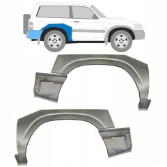 Painel de reparação do guarda-lamas traseiro para Nissan Patrol Y61 GY61 1997-2009 / Conjunto 10800