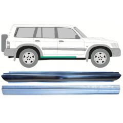 Painel de reparação interna e externa da soleira para Nissan Patrol Y61 GY61 1997-2009 / Esquerda = Direita (simétrico) / Conjunto 10367
