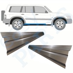 Painel de reparação interna da soleira para Nissan Patrol Y61 GY61 1997-2009 / Esquerda = Direita (simétrico) / Conjunto 10366
