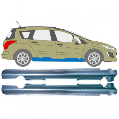 Soleira completa para Peugeot 308 2007-2013 / Esquerdo / Direito / Esquerda+Direita / Conjunto 12888