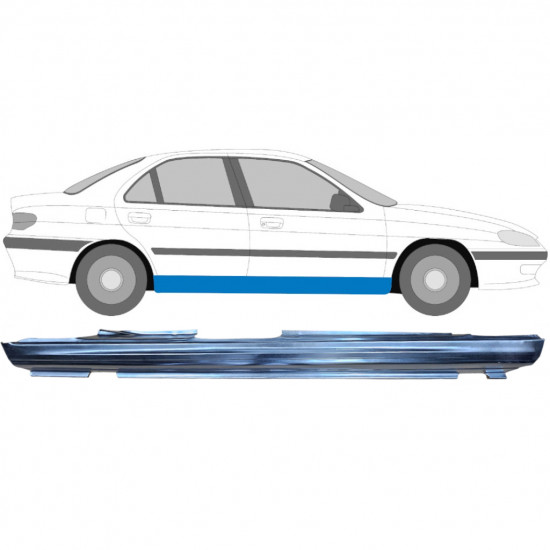 Soleira completa para Peugeot 406 1995-2005 / Direito 5796