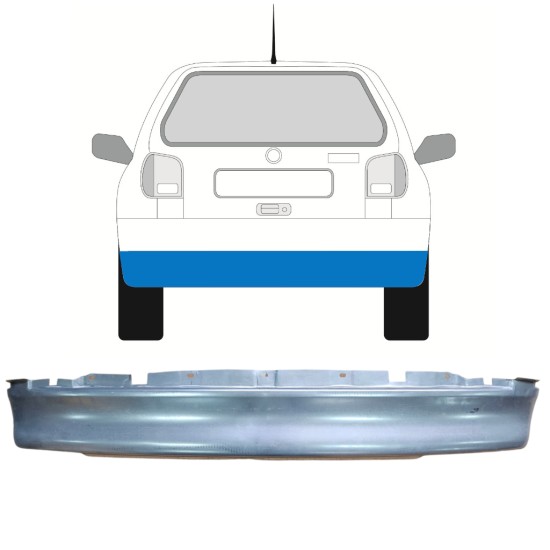 Painel de reparação da travessa traseira para Volkswagen Polo 1994-1999 16006