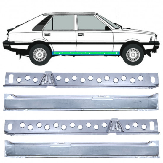 Painel de reparação interna e externa da soleira para FSO Polonez 1978-2002 / Conjunto 12539