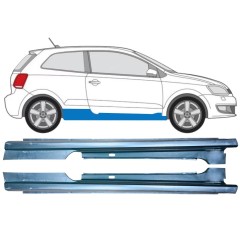 Soleira completa para Volkswagen Polo 2009-2017 / Esquerda+Direita / Conjunto 12861