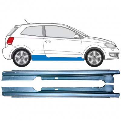 Soleira completa para Volkswagen Polo 2009-2017 / Esquerda+Direita / Conjunto 12861
