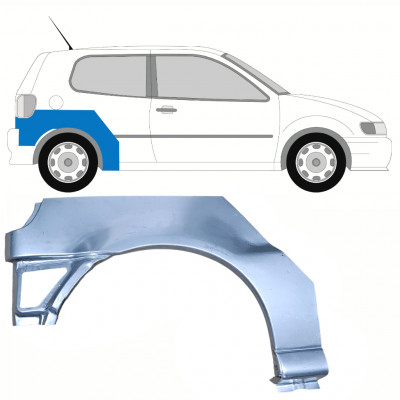 Painel de reparação do guarda-lamas traseiro para VW Polo 1994-1999 / Direito 10191