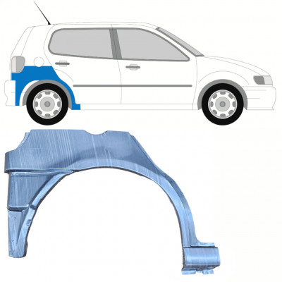 Painel de reparação da parte inferior do guarda-lamas traseiro para VW Polo 1994-1999 / Direito 10194