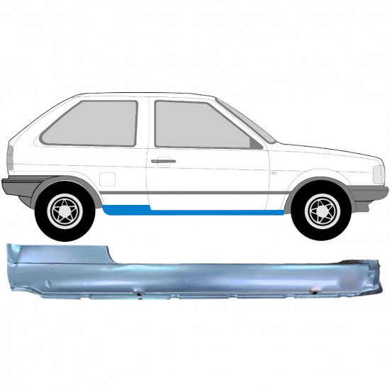 Painel de reparação da soleira para VW Polo 1981-1994 / Direito 7114