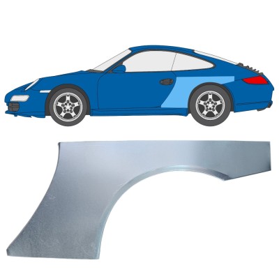 Painel de reparação do guarda-lamas traseiro para Porsche 911 997 2004-2012 / Esquerdo 16380