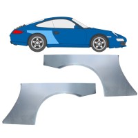 Painel de reparação do guarda-lamas traseiro para Porsche 911 997 2004-2012 / Esquerda+Direita / Conjunto 16381