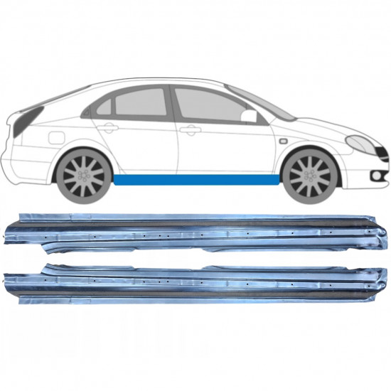 Painel de reparação da soleira para Nissan Primera 2001-2007 / Esquerda+Direita / Conjunto 9930