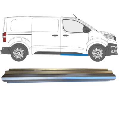 Painel de reparação da soleira da porta dianteira para Toyota Proace Verso 2016- / Esquerda = Direita (simétrico) 14902