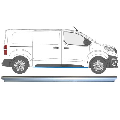 Painel de reparação da parte inferior da soleira para Toyota Proace Verso 2016- / Esquerda = Direita (simétrico) 15600