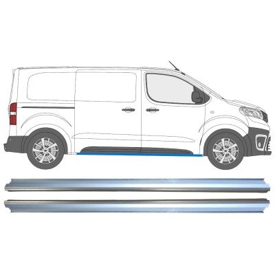 Painel de reparação da parte inferior da soleira para Toyota Proace Verso 2016- / Esquerda+Direita / Conjunto 15601