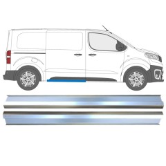 Painel de reparação da soleira da porta deslizante para Fiat Scudo 2022- / Esquerda = Direita (simétrico) / Conjunto 13335