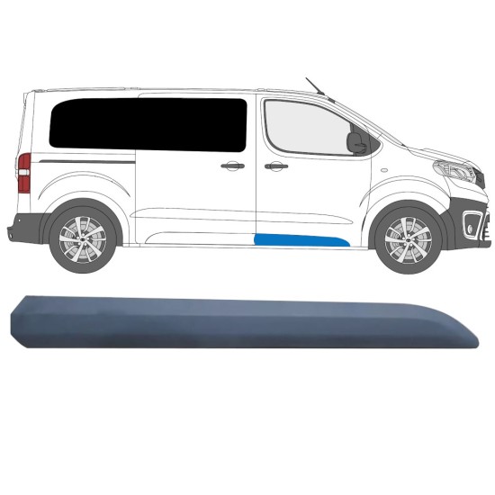 Moldura da porta dianteira para Fiat Scudo 2022- / Direito 15144