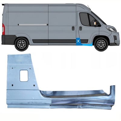 Painel de reparação do pilar com Painel de reparação da soleira para Toyota Proace Max 2024- / Direito 16732