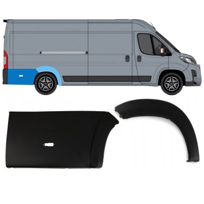 Conjunto de molduras do guarda-lamas traseiro para Toyota Proace Max 2024- / Direito 15891