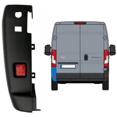 Canto do para-choque traseiro 180 graus para Toyota Proace Max 2024- / Esquerdo 16039