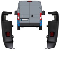 Canto do para-choque traseiro 270 graus para Toyota Proace Max 2024- / Esquerda+Direita / Conjunto 15930