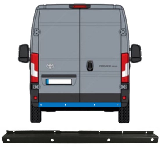 Para-choque traseiro com sensores de estacionamento (PDC) para Toyota Proace Max 2024- 15934
