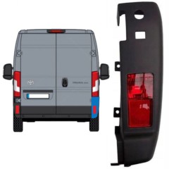 Canto do para-choque traseiro com Luz para Toyota Proace Max 2024- / Direito 15937