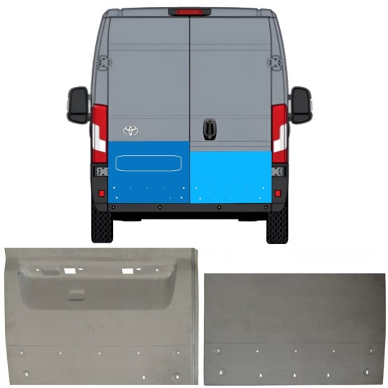 Painel de reparação das portas traseiras para Toyota Proace Max 2024- / Esquerda+Direita 16726