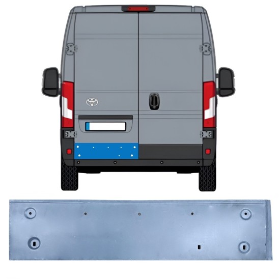 Painel de reparação das portas traseiras para Toyota Proace Max 2024- / Esquerdo 16721