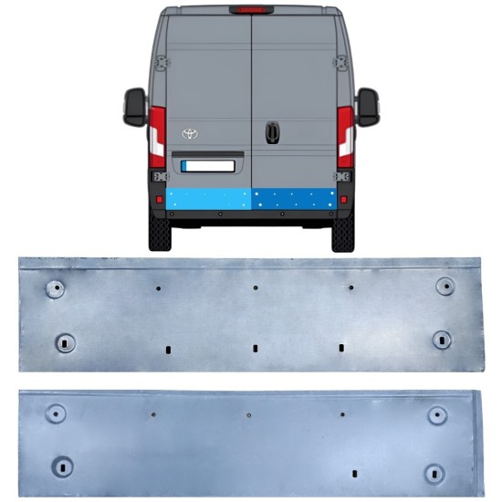 Painel de reparação das portas traseiras para Toyota Proace Max 2024- / Esquerda+Direita 16723