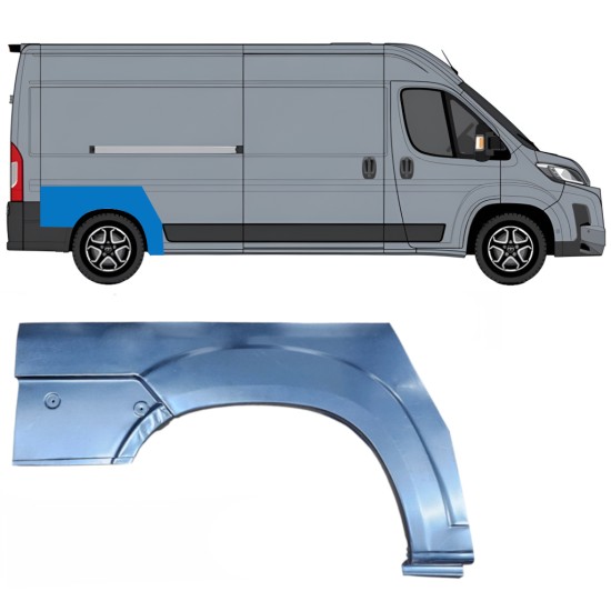 Painel de reparação do guarda-lamas traseiro para Toyota Proace Max 2024- / Direito 16689