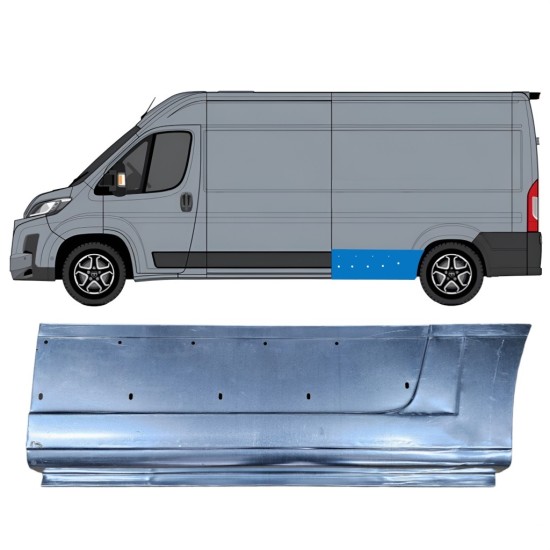 Painel de reparação do guarda-lamas traseiro para Toyota Proace Max 2024- / Esquerdo 16749