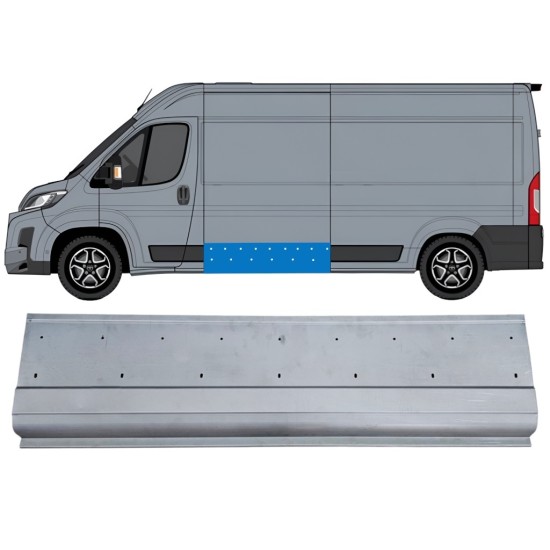 Painel de reparação lateral externa com orifícios para a moldura para Toyota Proace Max 2024- / Esquerdo 16762