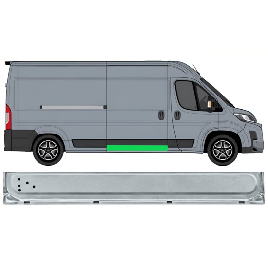 Painel de reparação interna das portas deslizantes para Toyota Proace Max 2024- / Direito 17046