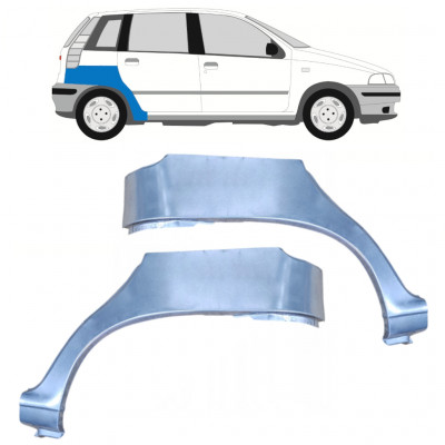 Painel de reparação do guarda-lamas traseiro para Fiat Punto 1 1993-1999 / Esquerda+Direita / Conjunto 9687